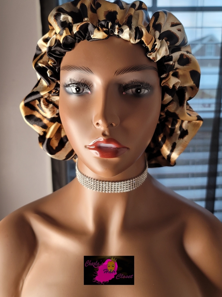 Leopard Print Bonnet